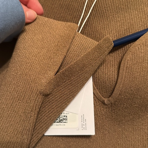 BNWT & Other Stories sweetheart neck rib top in brown size small - Picture 8 of 8